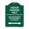 Signmission Bilingual Reserved Parking Visitor Parking Only Estacionamiento Para Visitantes, A-DES-GW-1824-24304 A-DES-GW-1824-24304 - alternate 1